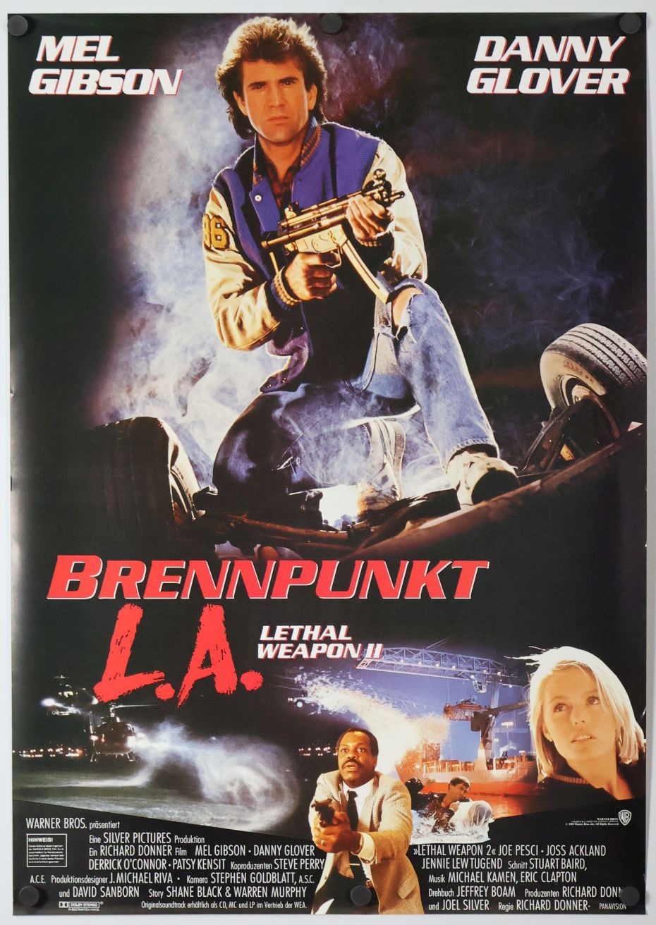Lethal Weapon 2 (1989) original theatrical movie poster - Final
