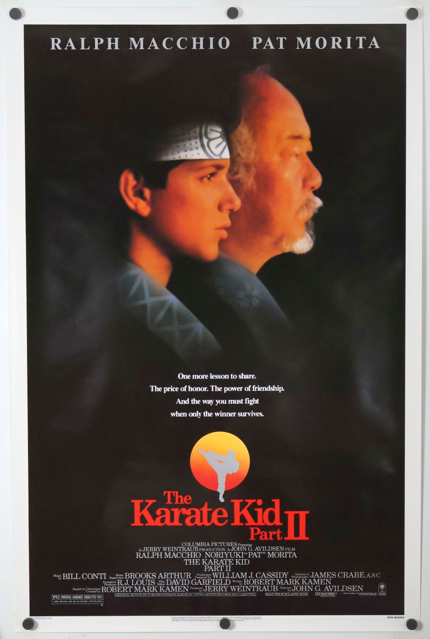 The Karate Kid Part II (1986) original theatrical movie poster - Final