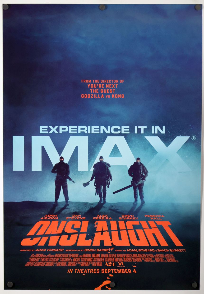 Onslaught (2026) original theatrical movie poster - Imax