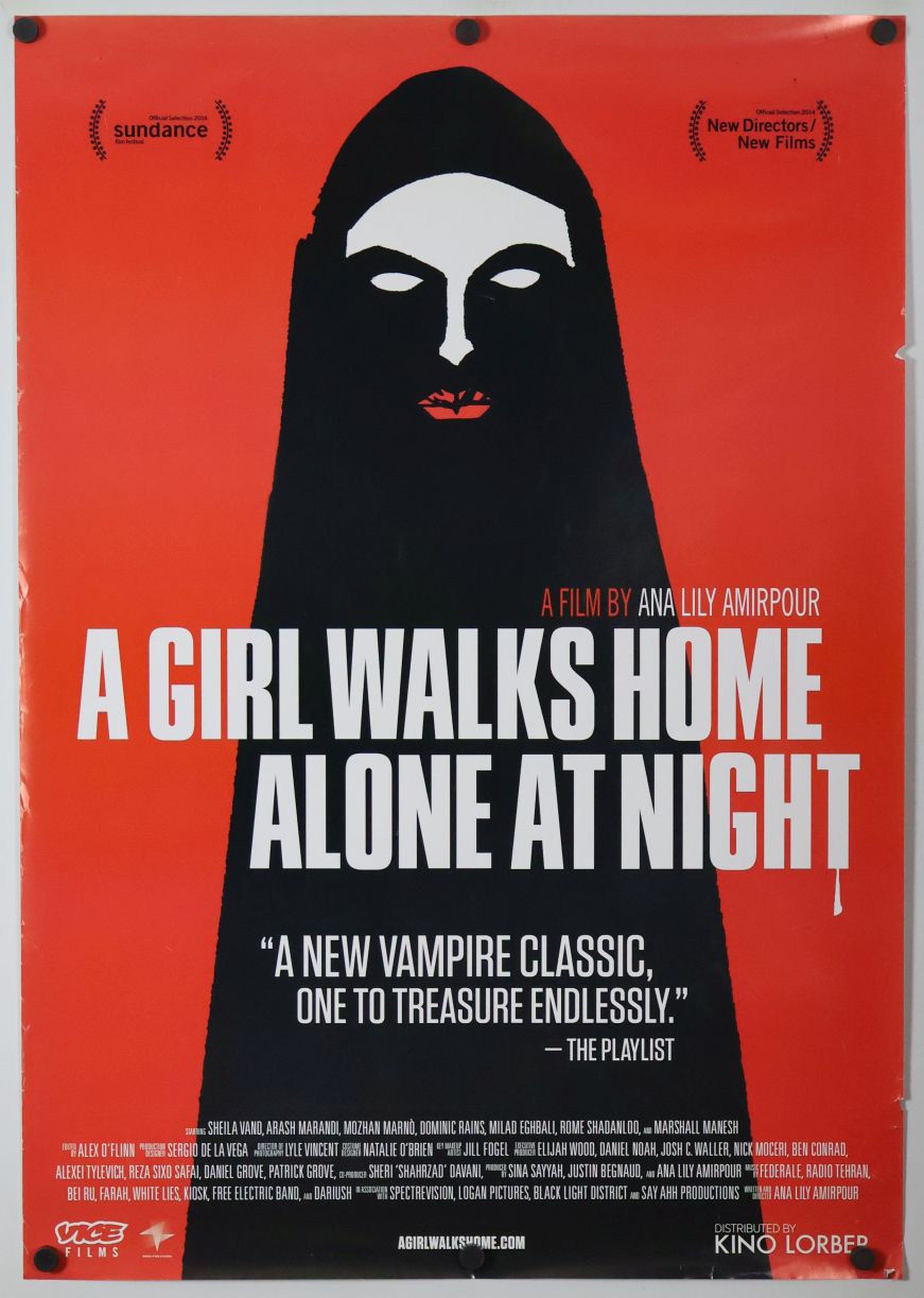 A Girl Walks Home Alone at Night (2014) original theatrical movie poster - Final