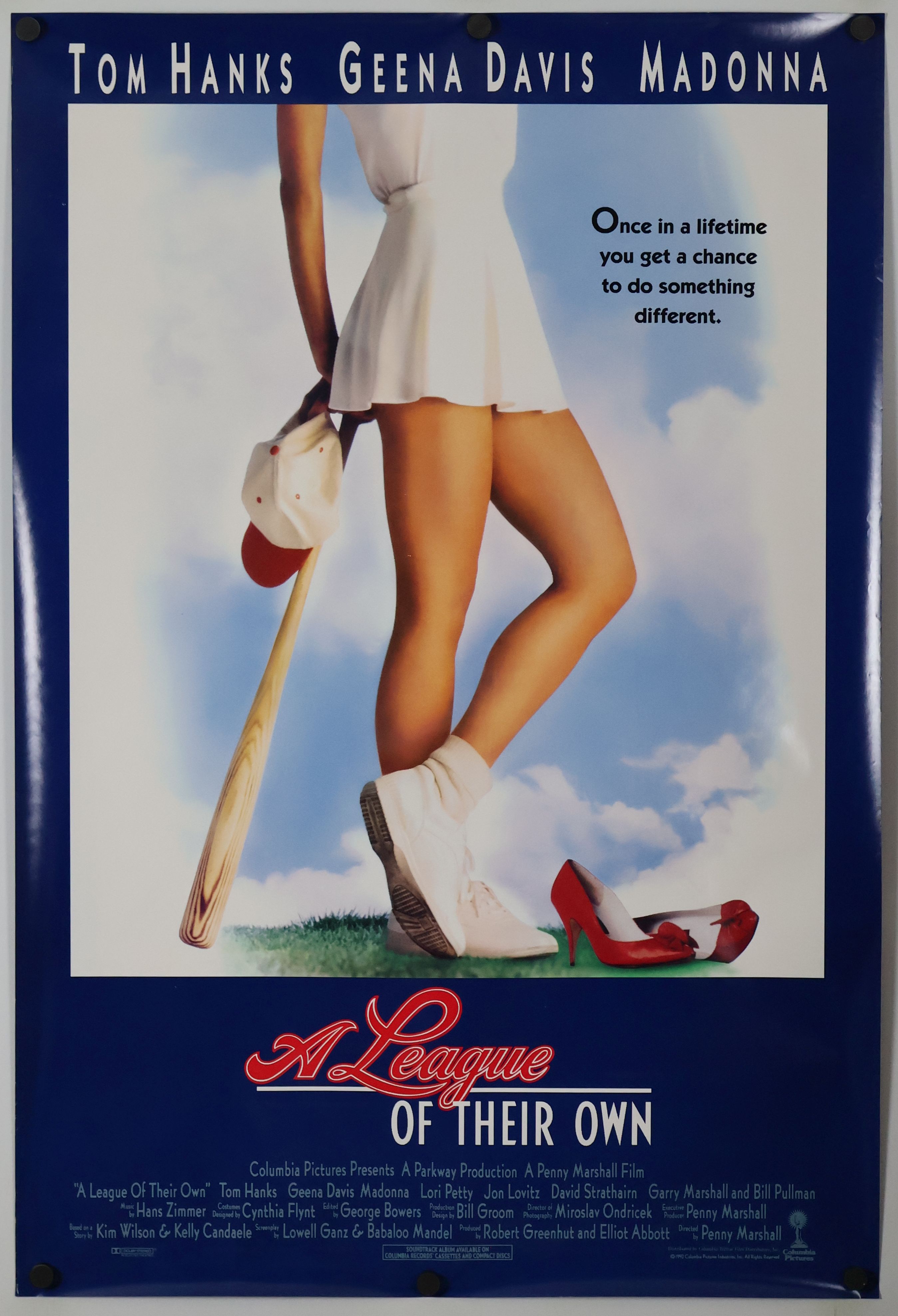 A League of Their Own (1992) original theatrical movie poster - International Advance