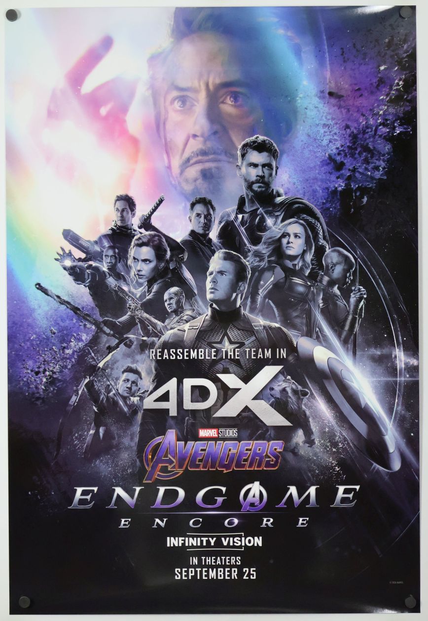 Avengers: Endgame (2026) original theatrical movie poster - International Rerelease 4DX