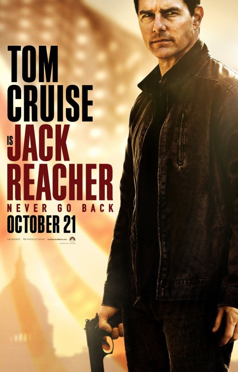 Jack Reacher: Never Go Back (2016) original theatrical movie poster - Advance
