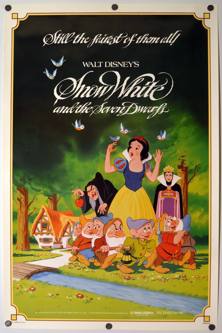 Snow White and the Seven Dwarfs (1983) original theatrical movie poster - Re-Release