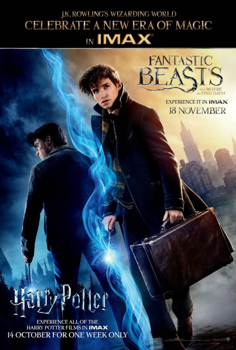 Fantastic Beasts and Where to Find Them (2016) original theatrical movie poster - Imax