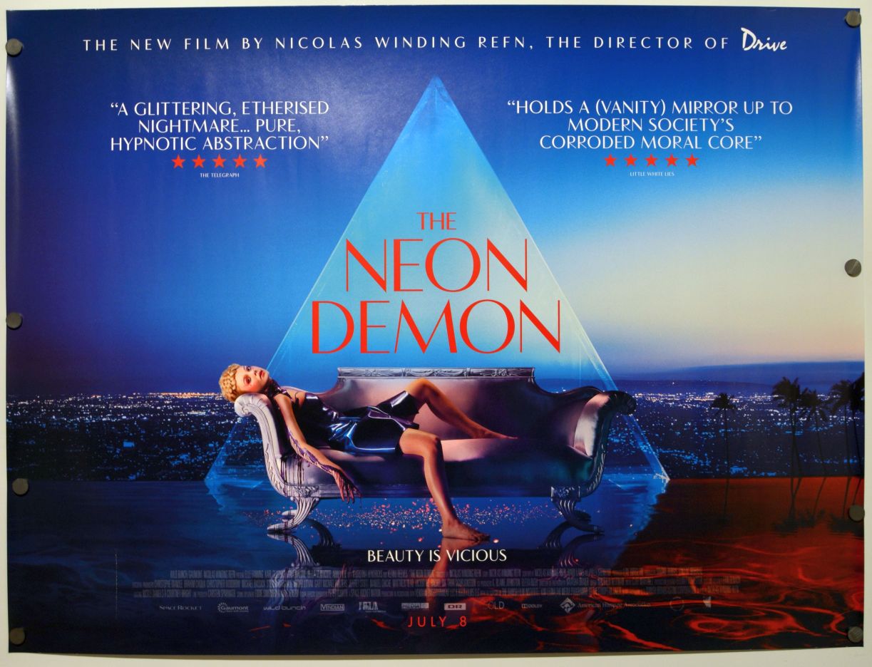 The Neon Demon (2016) original theatrical movie poster - Final