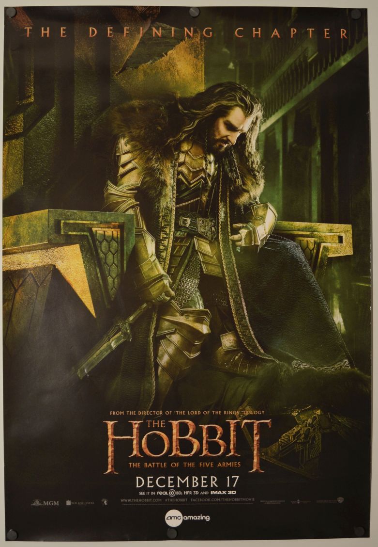 The Hobbit: The Battle of the Five Armies (2014) original theatrical movie poster - AMC Exclusive Style A