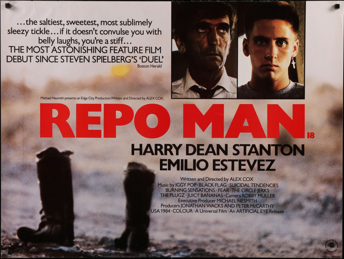 Repo Man (1985) original theatrical movie poster - Final