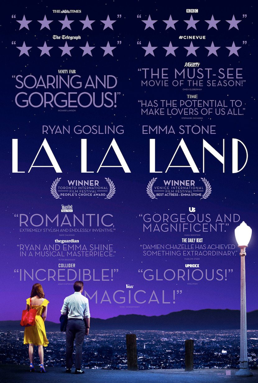 La La Land (2016) original theatrical movie poster - Review