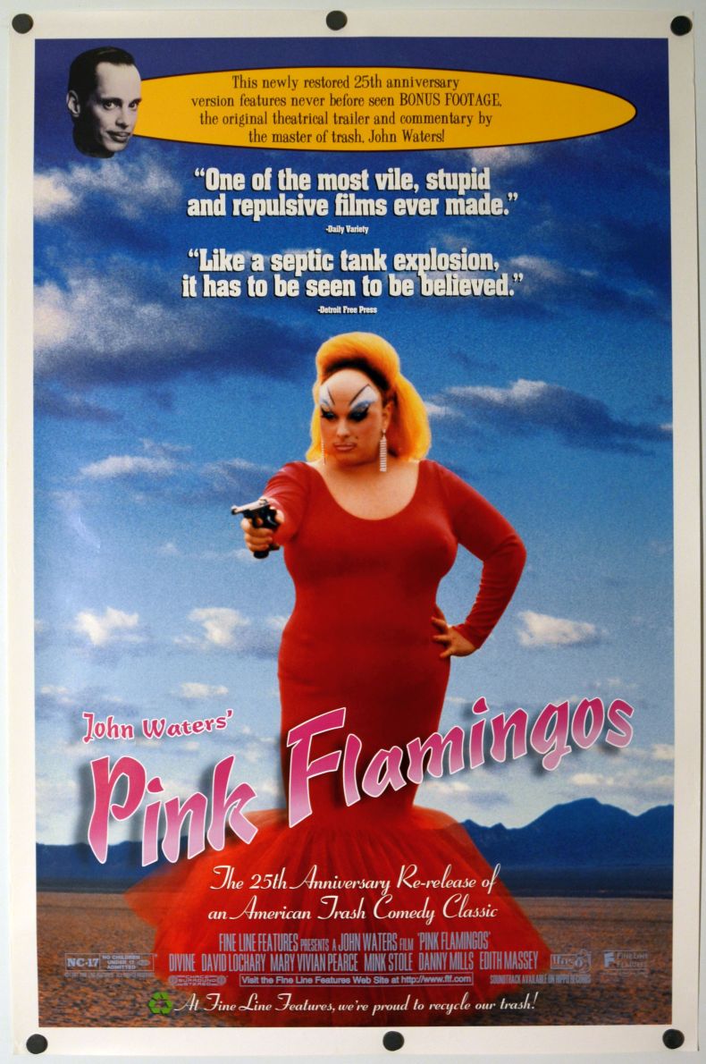 Pink Flamingos (1997) original theatrical movie poster - Re-Release