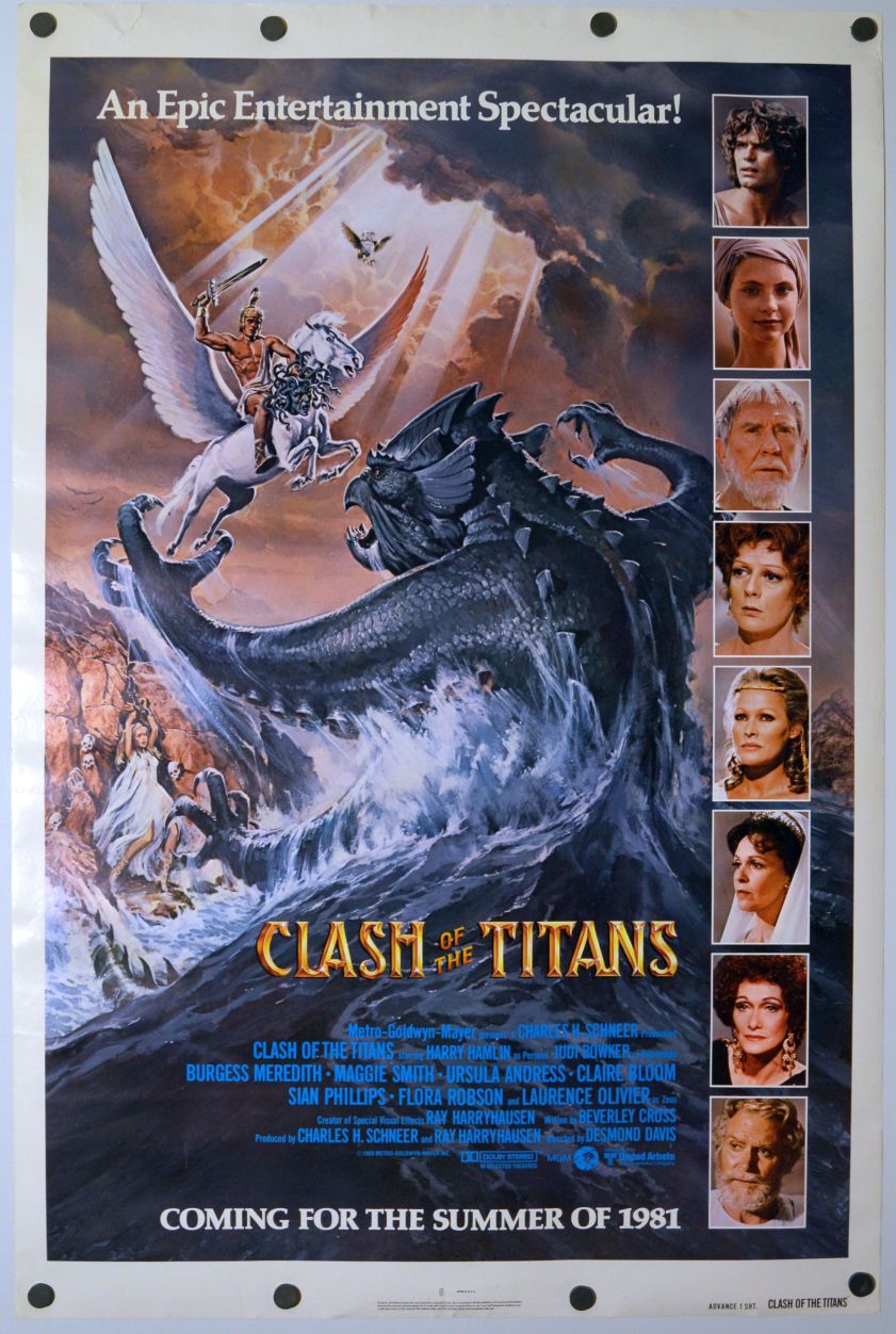 Clash of the Titans (1981) original theatrical movie poster - Advance