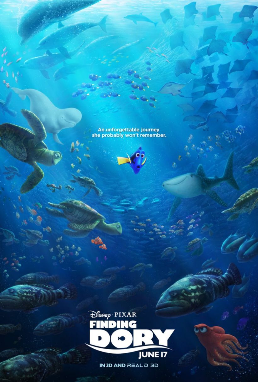 Finding Dory (2016) original theatrical movie poster - Final