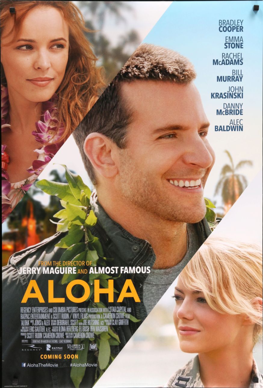 Aloha (2015) original theatrical movie poster - International