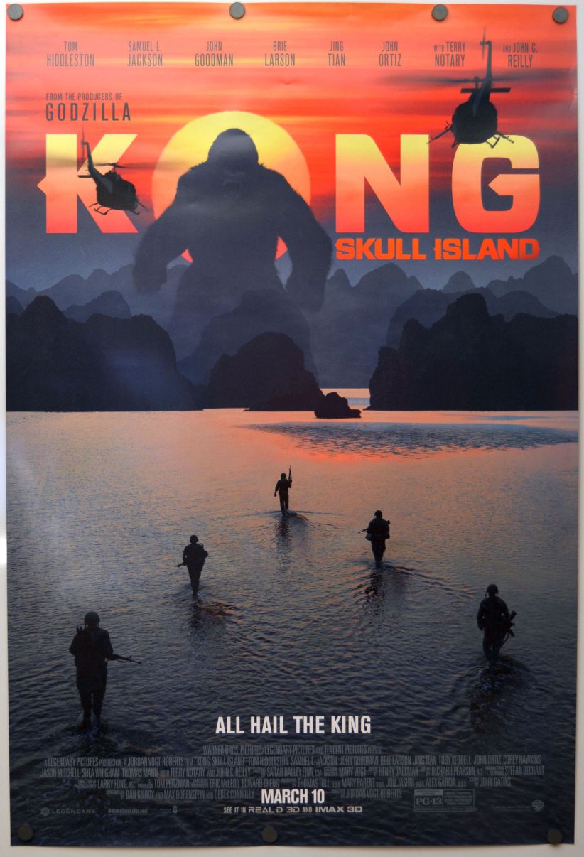 Kong: Skull Island (2017) original theatrical movie poster - Final