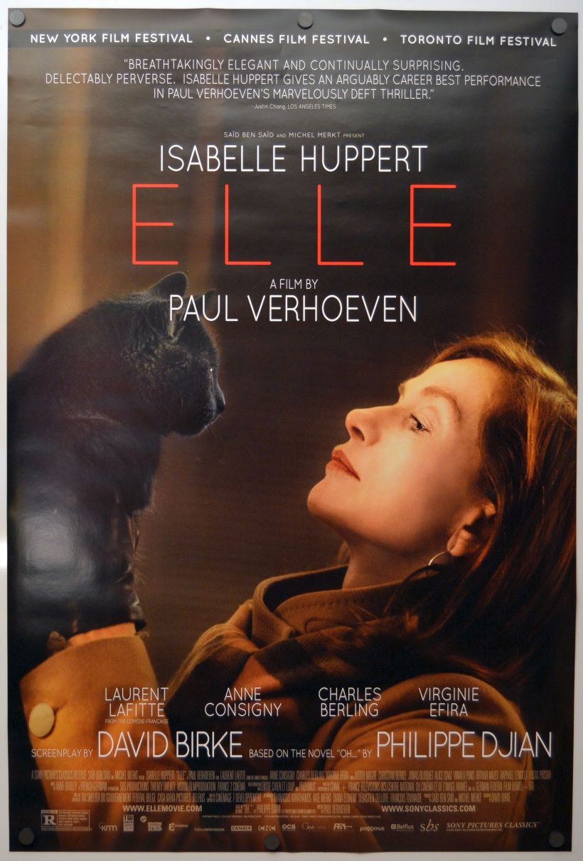Elle (2017) original theatrical movie poster - Final