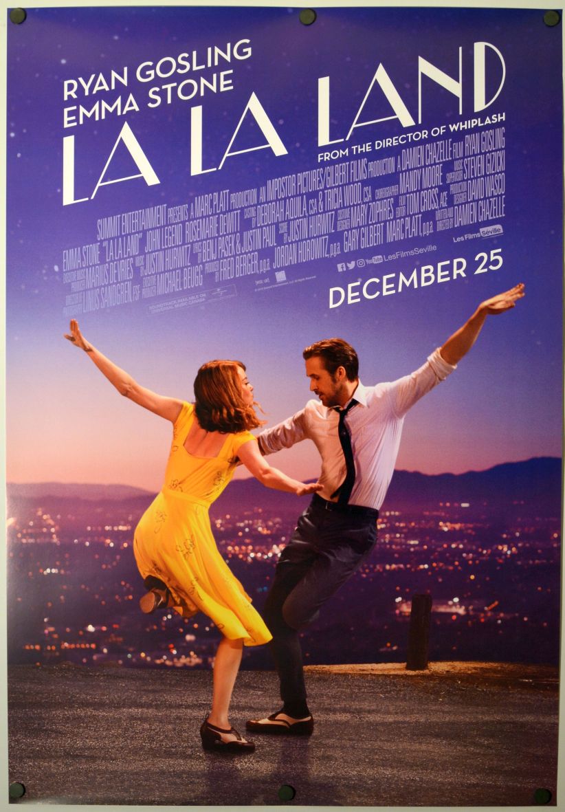 La La Land (2016) original theatrical movie poster - Style A