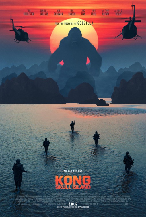 Kong: Skull Island (2017) original theatrical movie poster - Advance