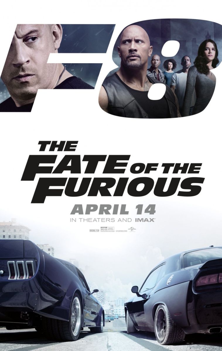 Fast & Furious 8 (2017) original theatrical movie poster - Advance Style B