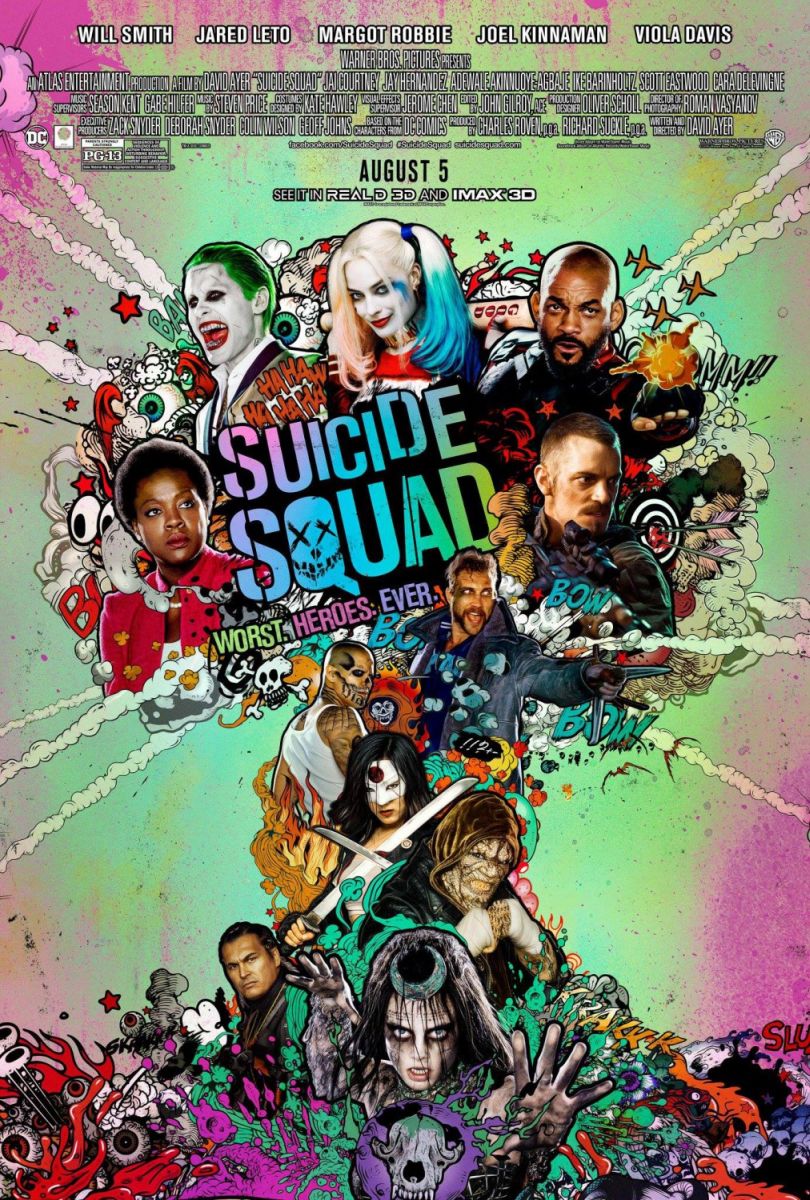 Suicide Squad (2016) original theatrical movie poster - Final