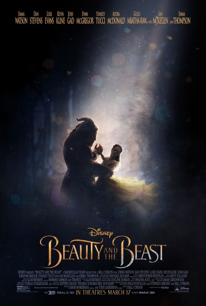 Beauty and the Beast (2017) original theatrical movie poster - Advance Style B
