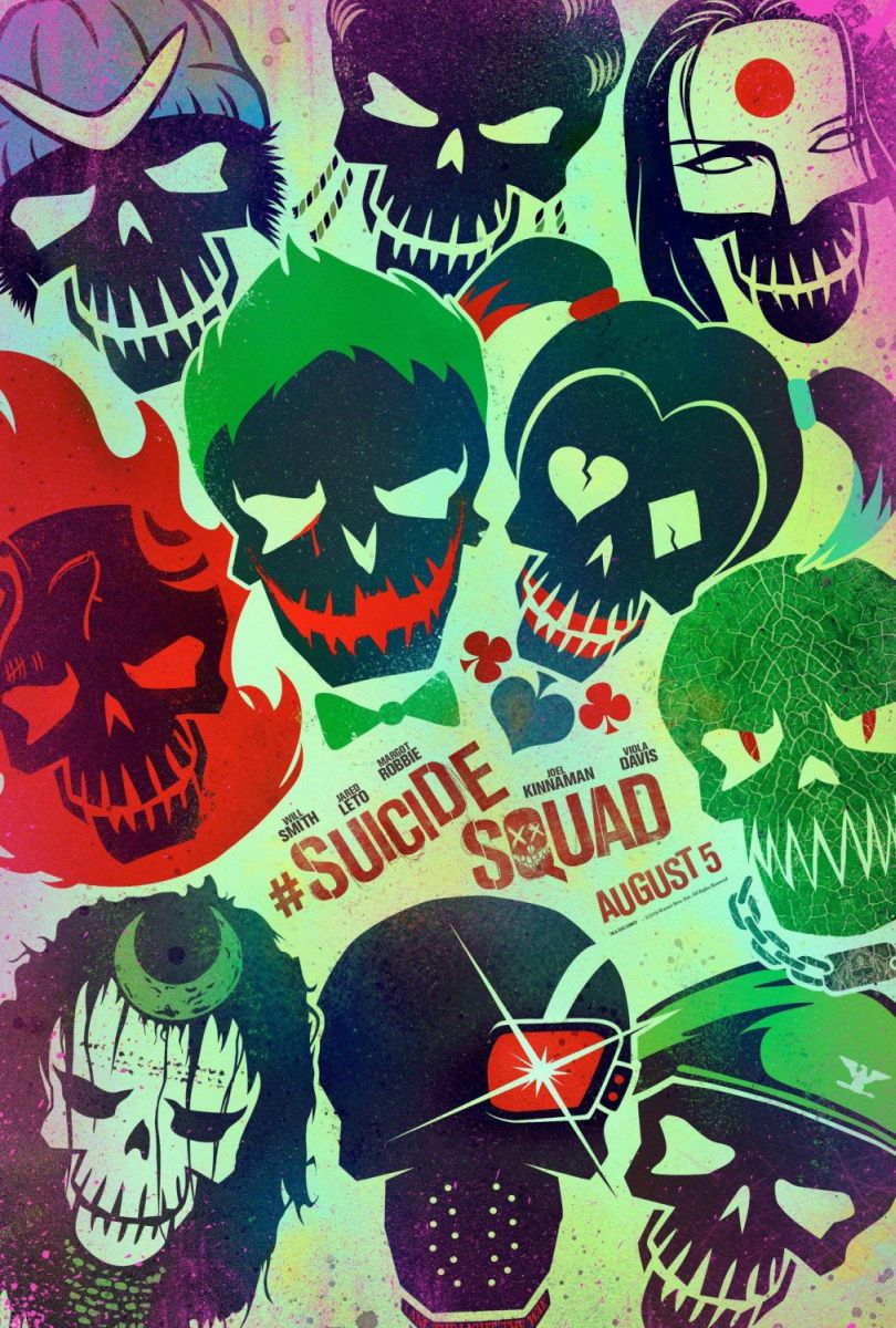 Suicide Squad (2016) original theatrical movie poster - Advance Style A