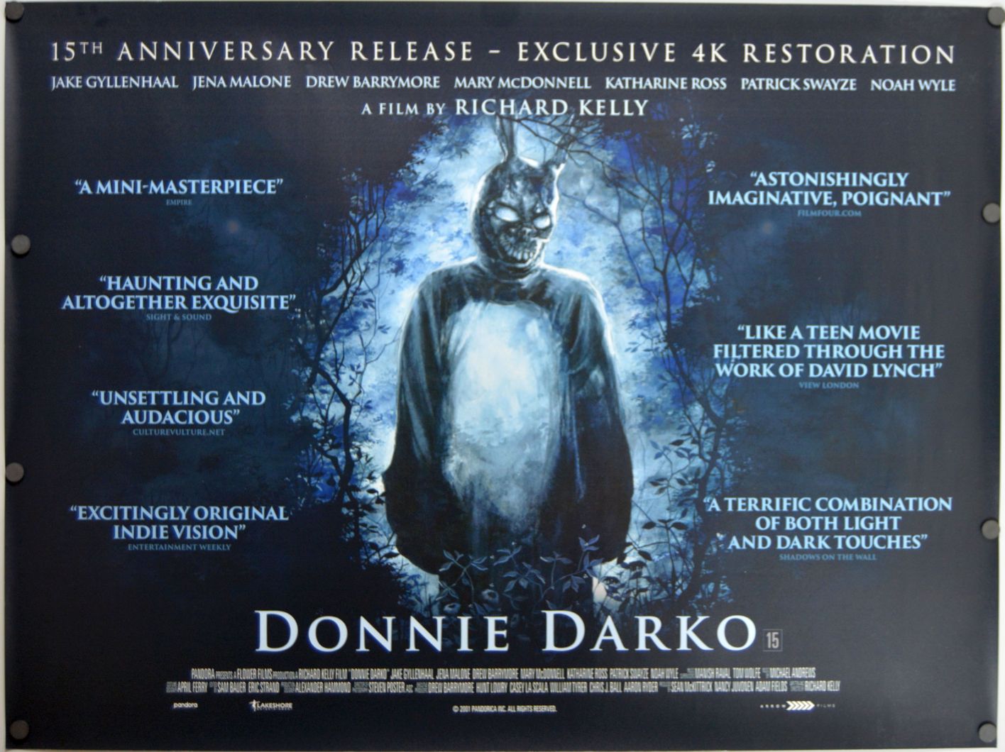 Donnie Darko (2016) original theatrical movie poster - Re-Release
