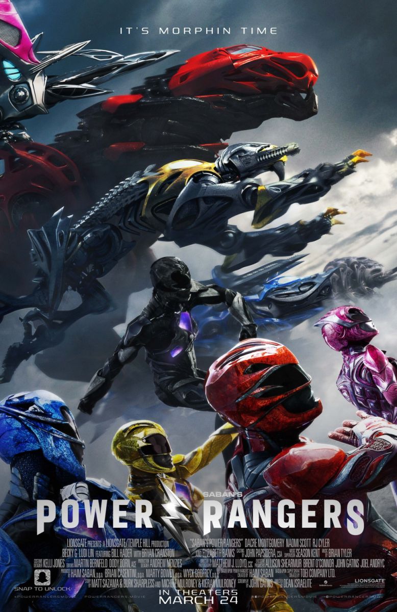 Power Rangers (2017) original theatrical movie poster - Final