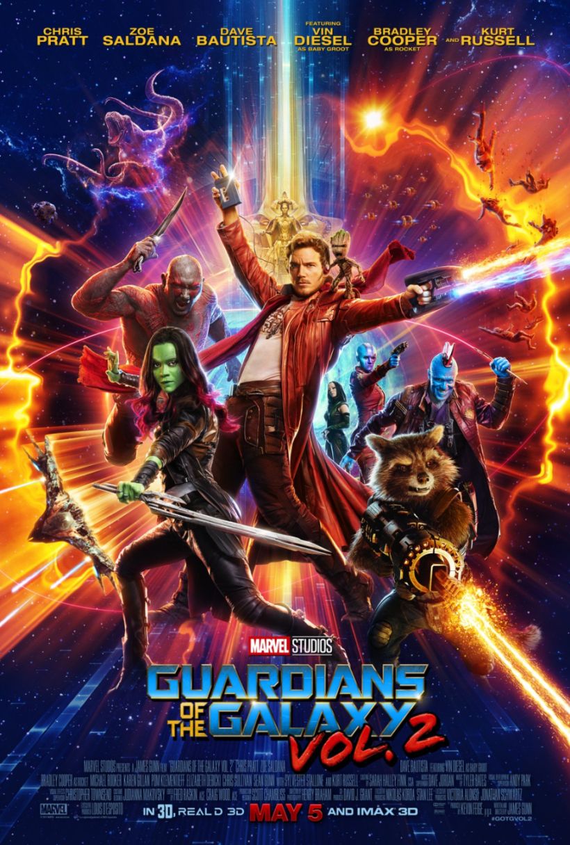 Guardians of the Galaxy Vol. 2 (2017) original theatrical movie poster - Final