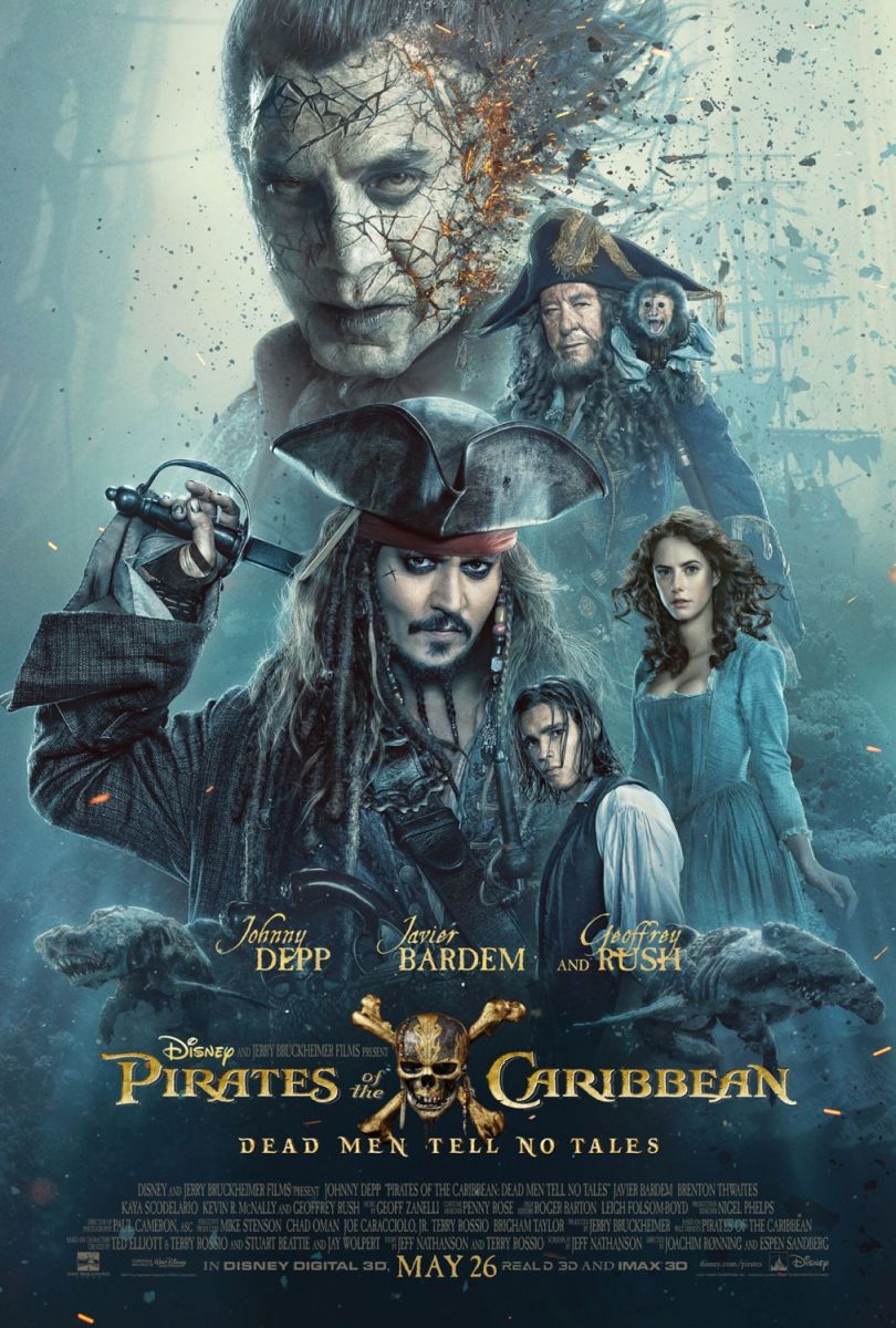Pirates of the Caribbean: Dead Men Tell No Tales (2017) original theatrical movie poster - Final
