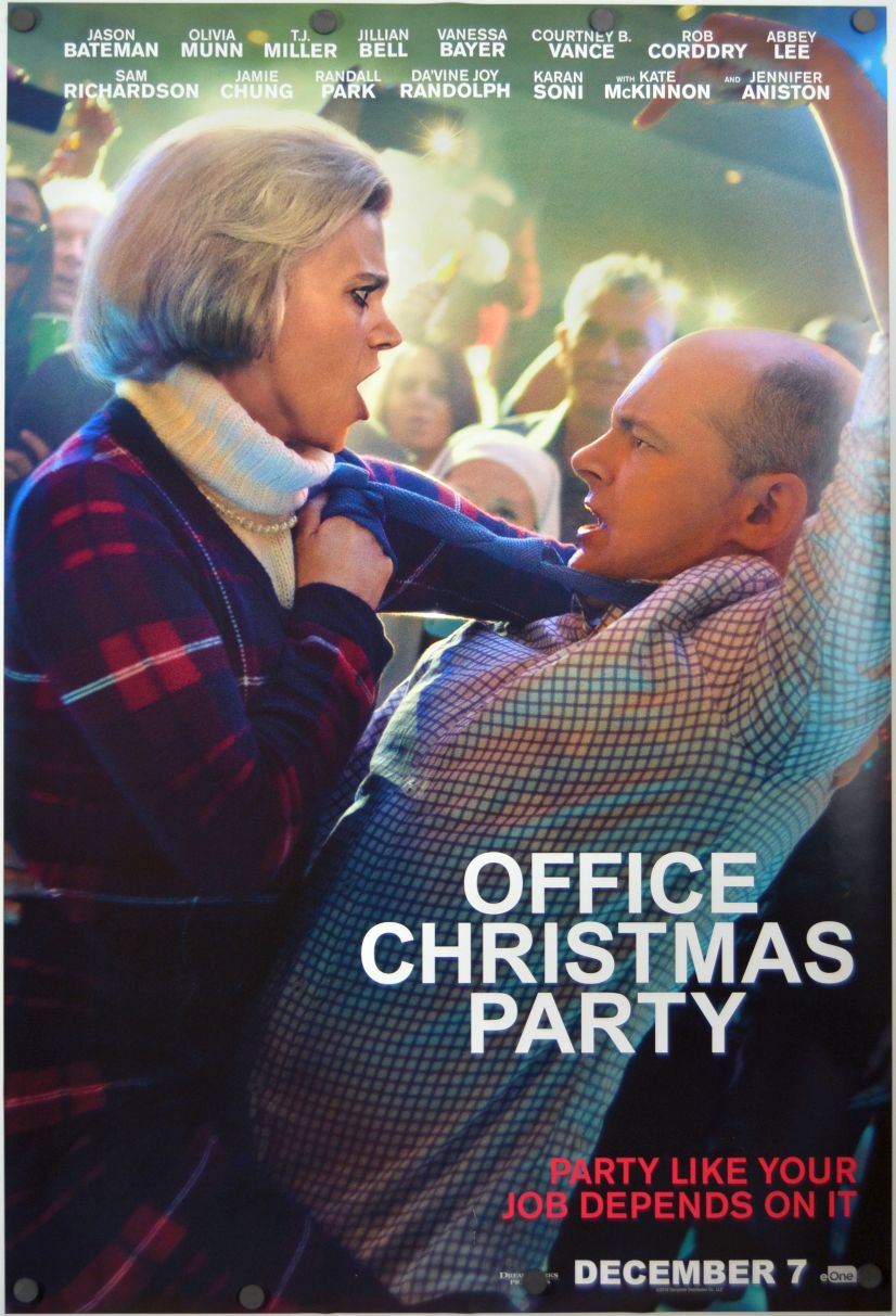 Office Christmas Party (2016) original theatrical movie poster - Advance Style B