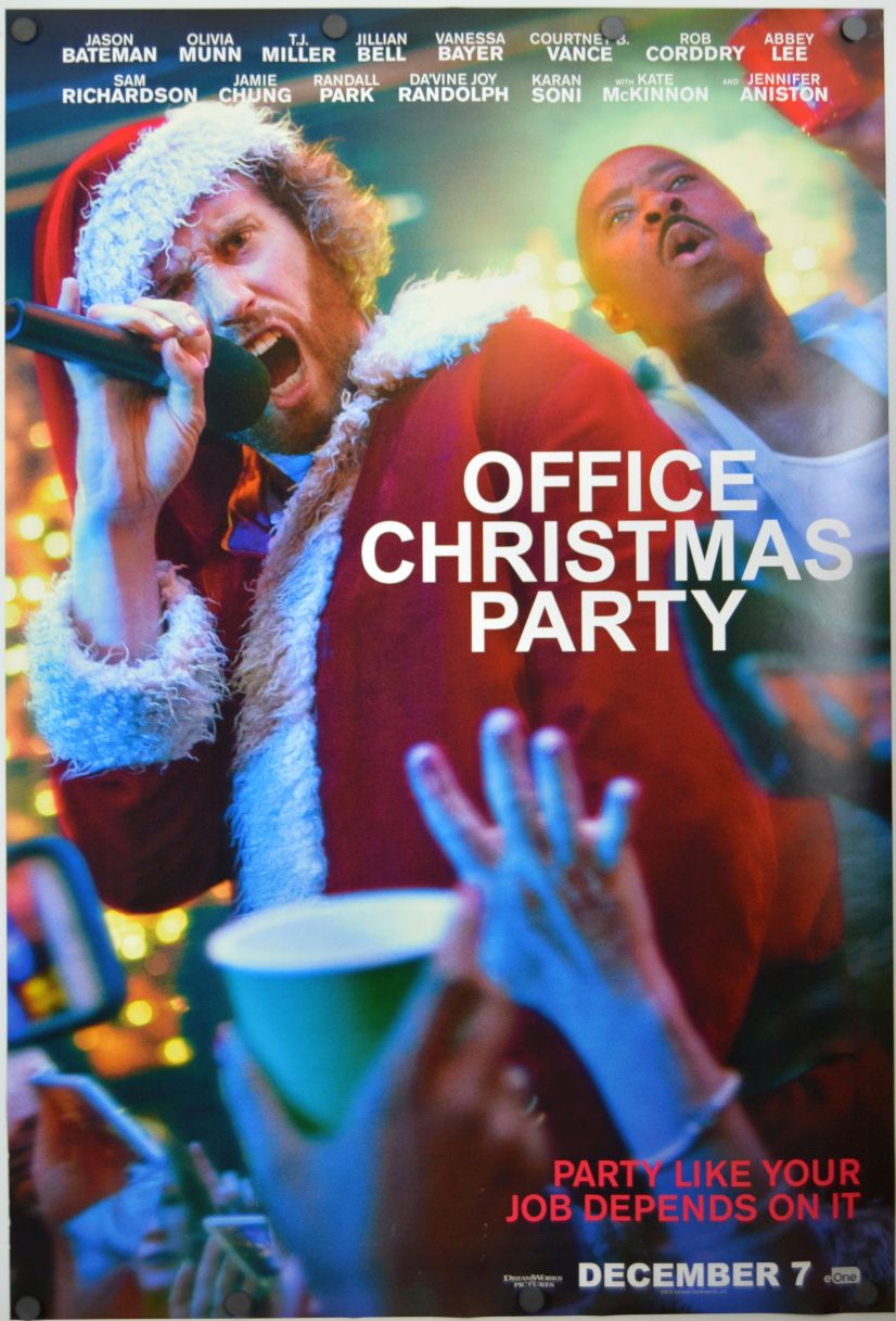 Office Christmas Party (2016) original theatrical movie poster - Advance Style C