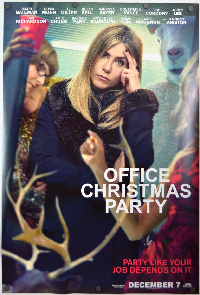 Office Christmas Party (2016) original theatrical movie poster - Advance Style D