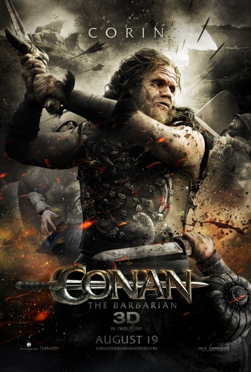 Conan the Barbarian (2011) original theatrical movie poster - Advance Style D