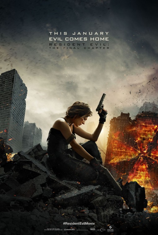 Resident Evil: The Final Chapter (2017) original theatrical movie poster - Advance